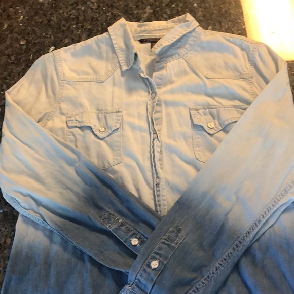 Victoria’s Secret Ombré Denim Button Down Shirt - 2 - Picture 1 of 7